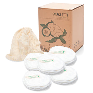 Bamboo Makeup Remover Pads – Pack of 20 (White)