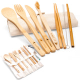 Bamboo Cutlery Travel Set – Beige
