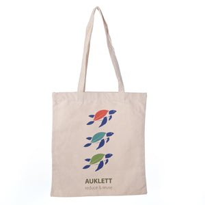 Natural Cotton Turtle Tote Bag