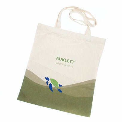 Natural Cotton Sea Turtle Tote Bag