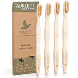 Bamboo Toothbrushes – Pack of 4 (Numbered)