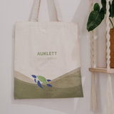 Natural Cotton Sea Turtle Tote Bag